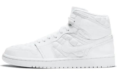Air Jordan 1 Mid Se 'White Quilted' Women's