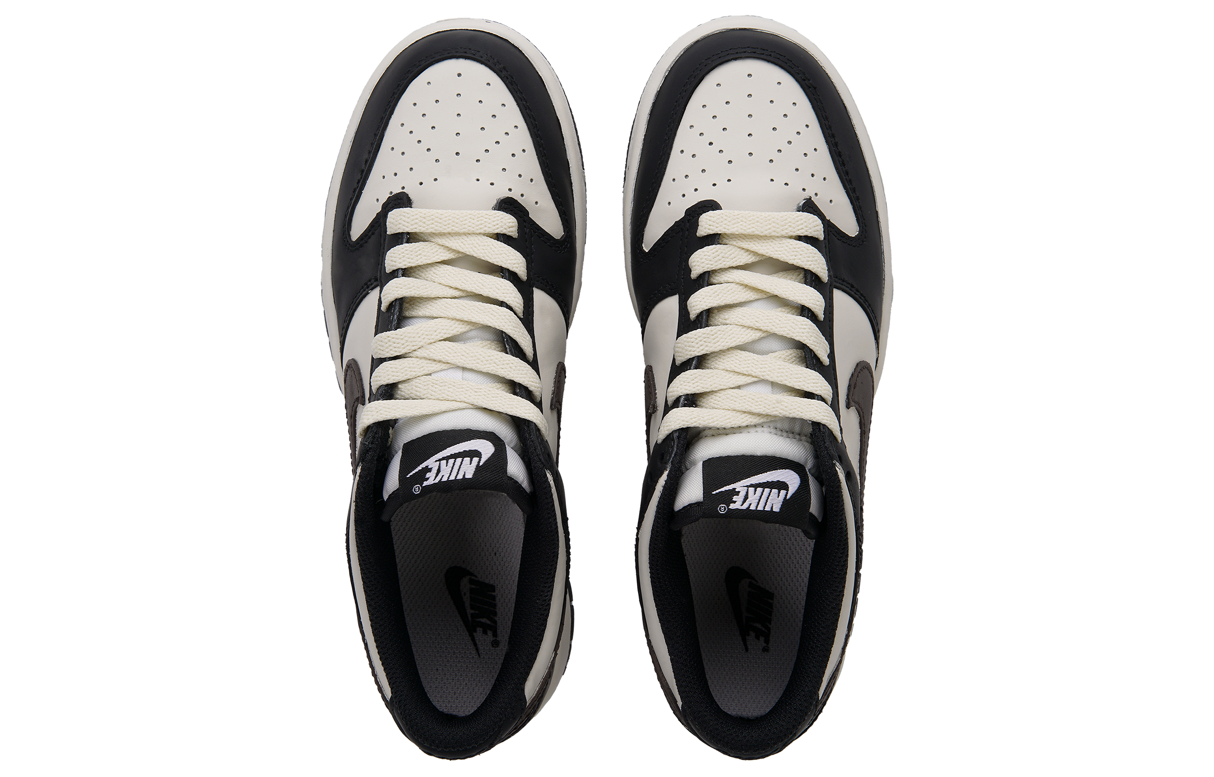 Nike Dunk Abrasion Resistant Abrasion Resistant Low top Vintage Basketball Shoes Unisex Black White
