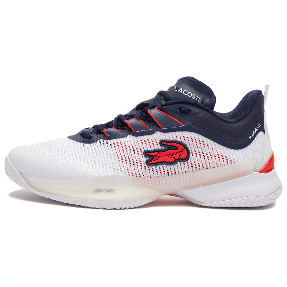 LACOSTE Low top Tennis Shoes Men’s White Blue Red