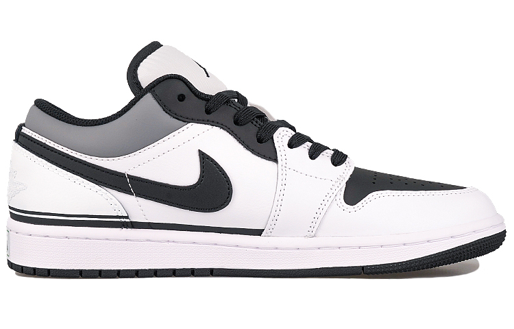 Jordan Air Jordan 1 RISK Racing Theme Cushioning Slip Resistant Low top Vintage Basketball Shoes Men’s Black White