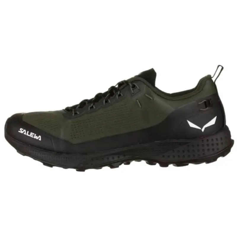 SALEWA PEDROC Mesh Abrasion Resistant Coverage Low top Hiking Shoes Men's Green Black