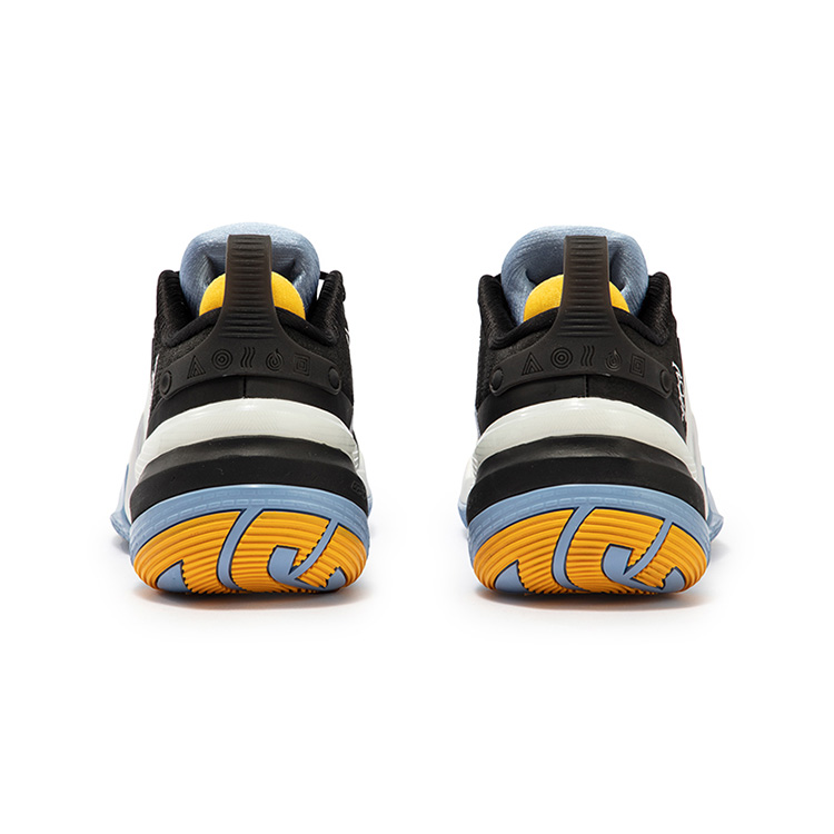 361° AG 5 Cushioning Slip Resistant Abrasion Resistant Low top Basketball Shoes Men’s Black White
