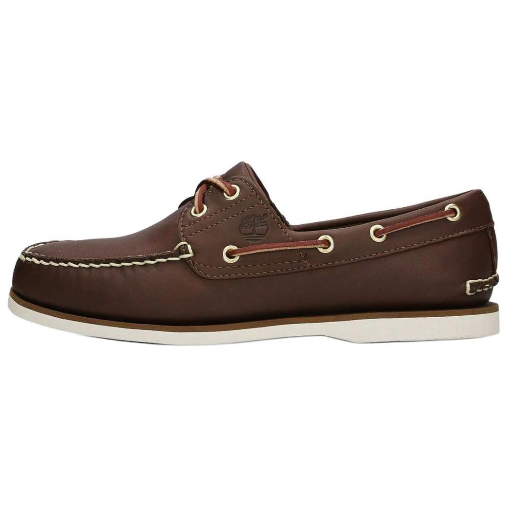 Timberland Classic 2 Eye Logo Debossed Boat Shoes