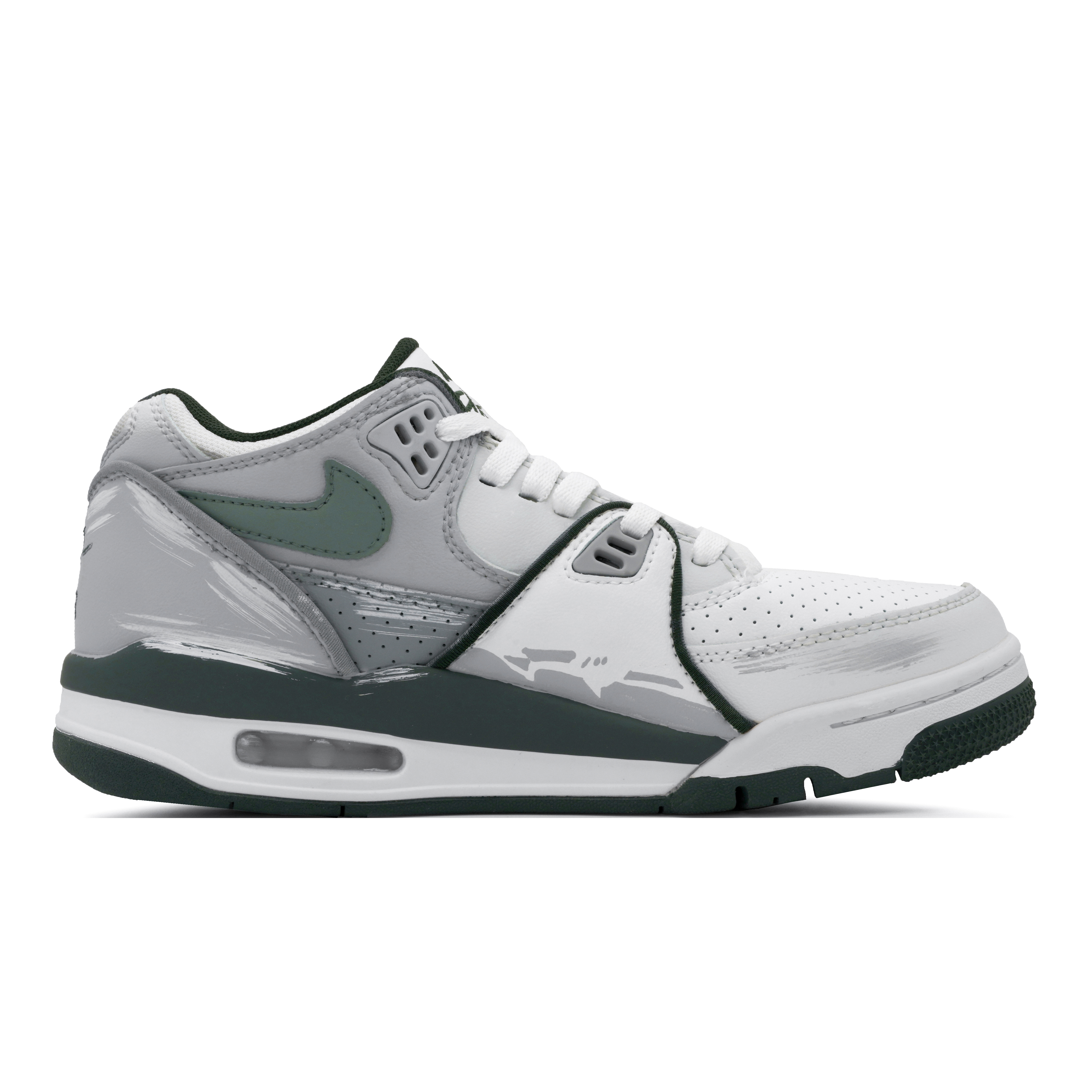 Nike Air Flight 89 Wild Oasis Abrasion Resistant Abrasion Resistant Low top Vintage Basketball Shoes Men’s White Green