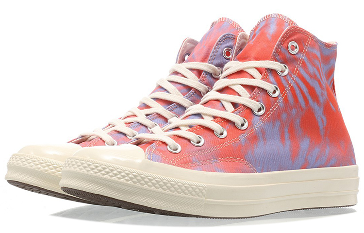 Кеды Converse Chuck 1970s Hi (красно-белые) — Красный / белый — фото 3