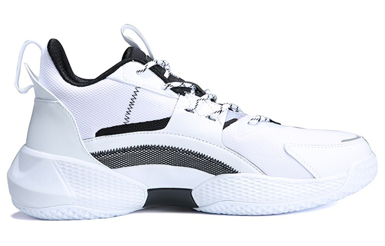 PEAK Cushioning Support Cushioning Support Low top Performance Basketball Shoes Men’s White Black