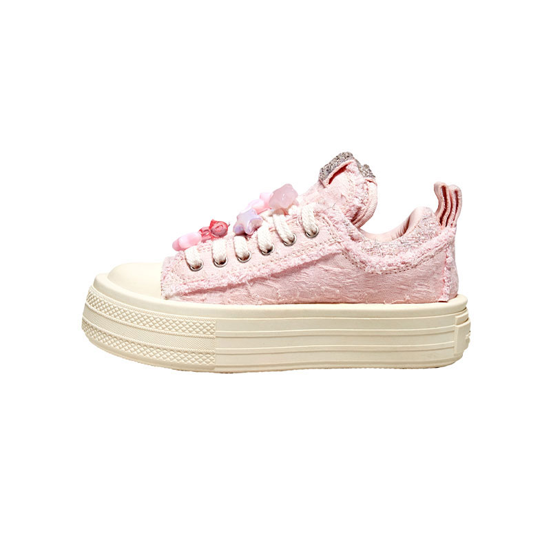 Foreshadow Double Uni 2.0 Strawberry Sorbet Low top Canvas Shoes Women's Pink