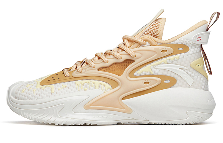 Anta Berserk 3 Low top Performance Basketball Shoes Men's White Gold