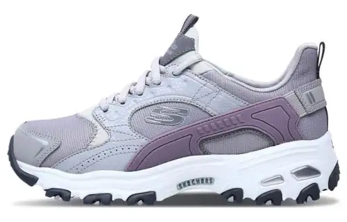 Skechers Mesh Low top Chunky Sneakers Women's Light Gray Purple