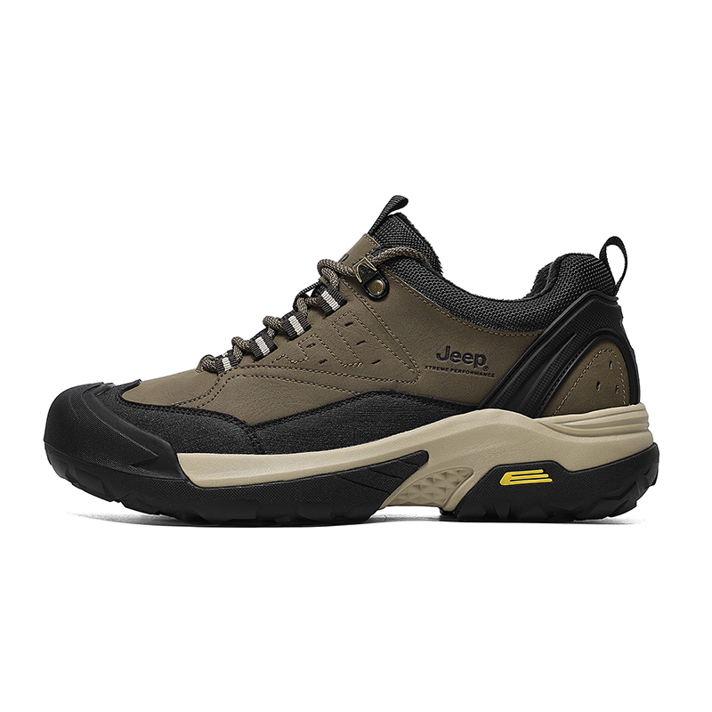 Jeep Top Grain Cow Leather Hiking Shoes Men’s