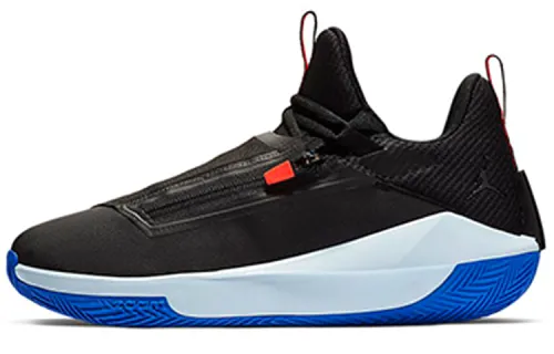 Jordan Jumpman Hustle Comfortable Non-slip Lightweight Low-top Basketball Shoes Men's Blue Black