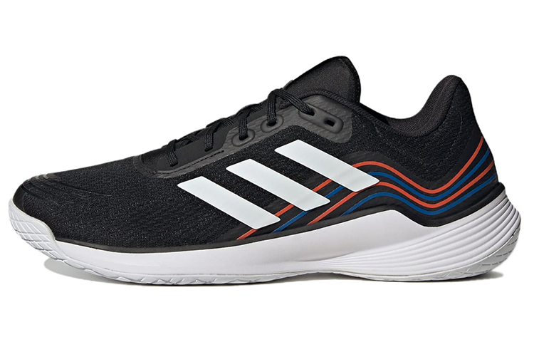 Adidas Novaflight non-slip low-top volleyball shoes men's black and white