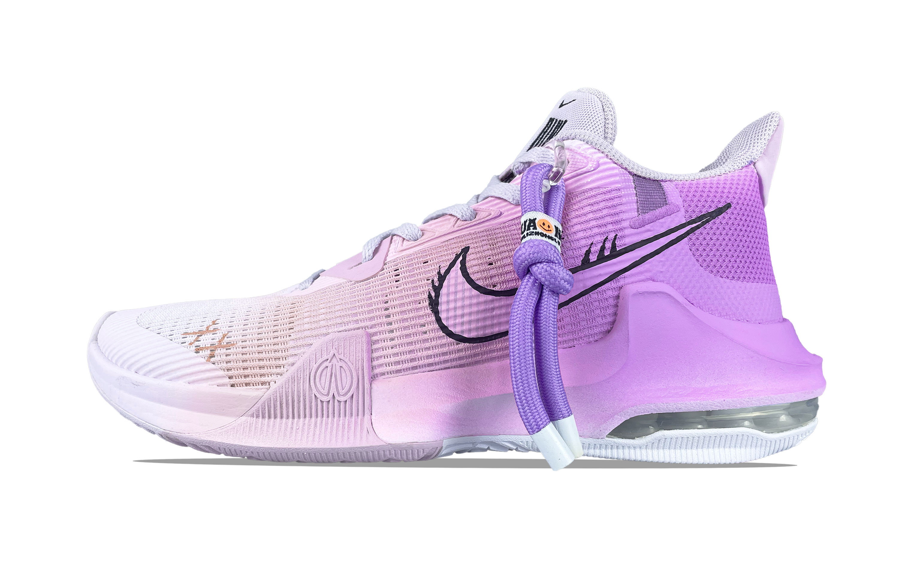 Nike Air Max Impact 3 Cushioning, Wear Resistant Low top Basketball Shoes Unisex Purple