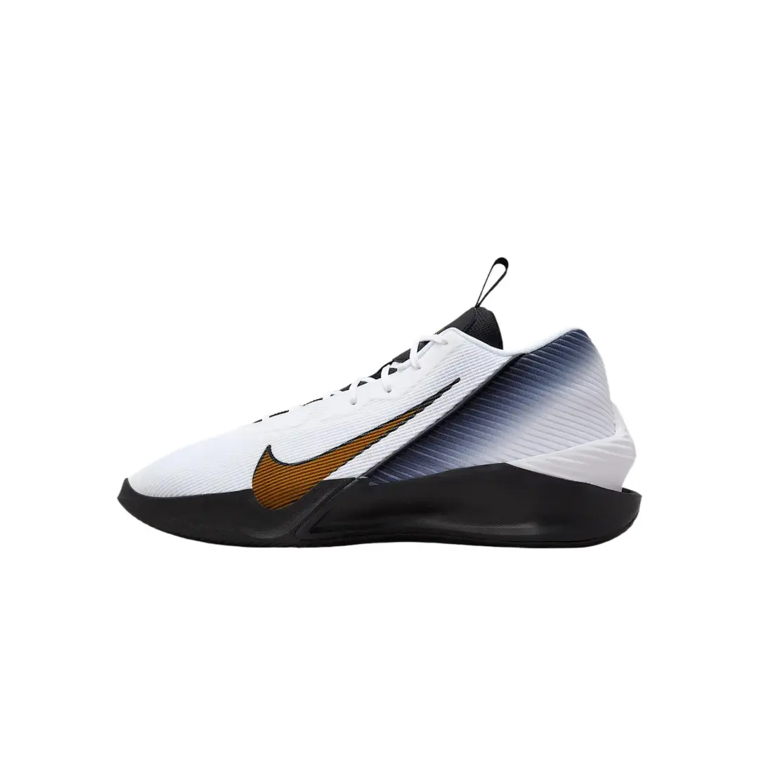 Nike G.T. Jump Academy Mid top Basketball Shoes Men's White Black Metal Gold