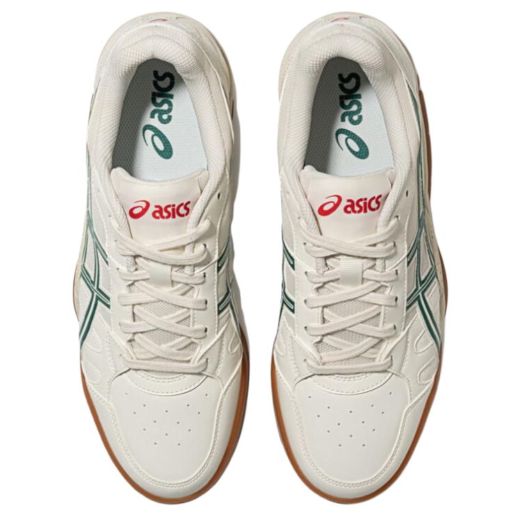 ASICS GEL TWIST Textile, Synthetic Leather Abrasion Resistant Breathable Low top Tennis Shoes Unisex White Green