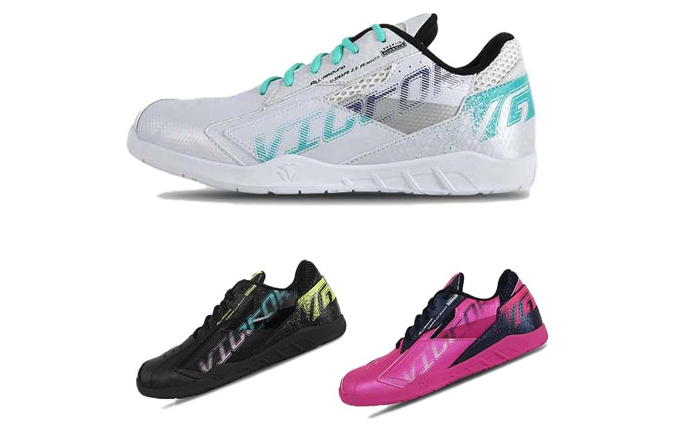 VICTOR Rubber Cushioning Abrasion Resistant Cushioning, Wear Resistant Badminton Shoes Unisex Rose Red