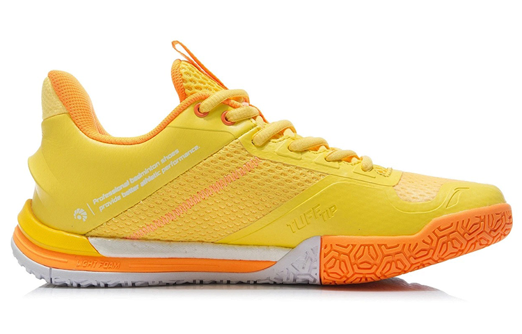 Li Ning Saga SE Mesh, Synthetic Leather Patchwork Cushioning Slip Resistant Abrasion Resistant