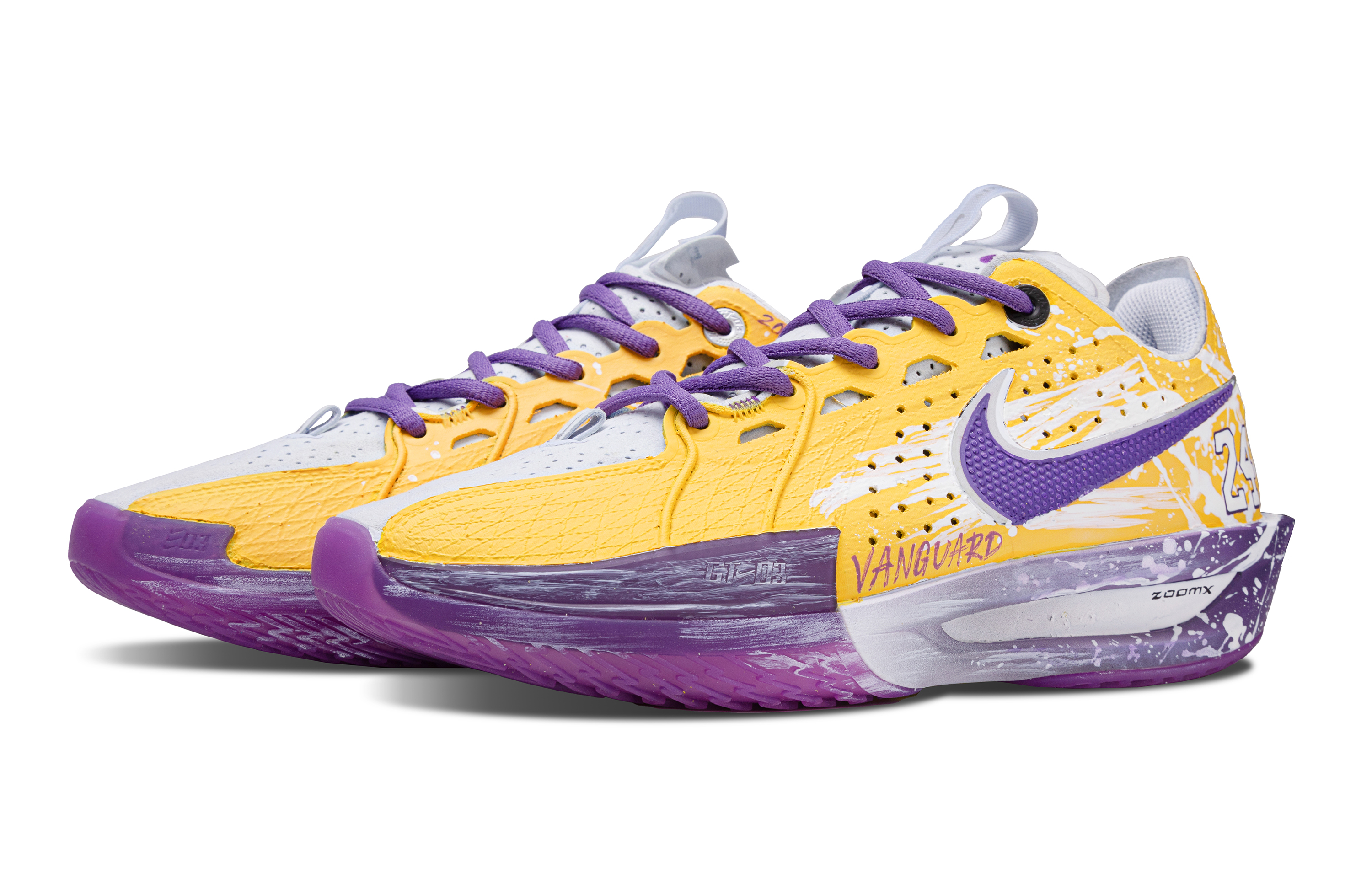 Nike G.T. Cut 3 Cushioning Slip Resistant Low top Basketball Shoes Unisex Purple