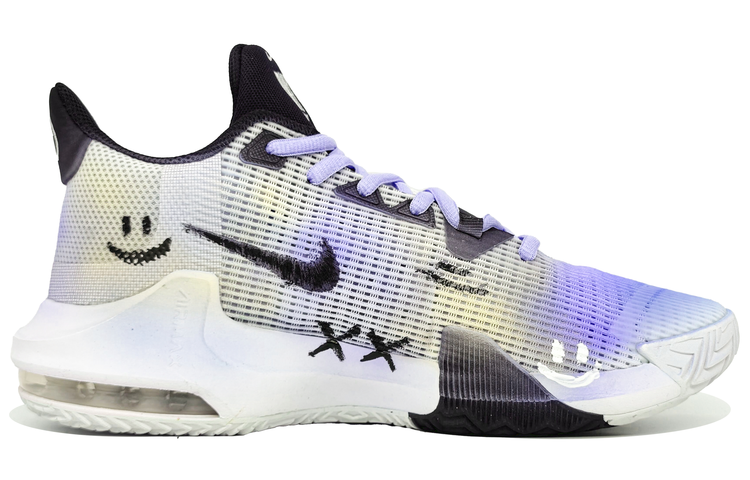 Nike Air Max Impact 3 Slip Resistant Abrasion Resistant Low top Basketball Shoes Men’s Purple Yellow