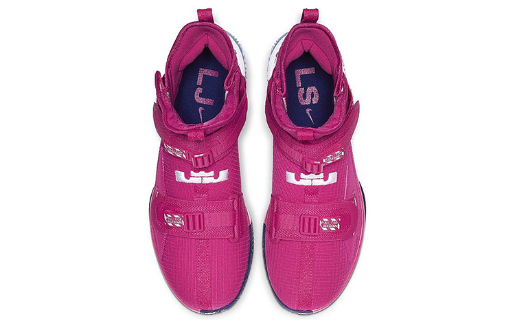 Кроссовки Nike zoom soldier 13 (ярко-розовые) — 玫红/白 — фото 4