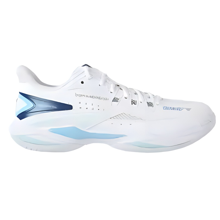 VICTOR A550 Slip Resistant, Abrasion Resistant, Breathable Low top Badminton Shoes Unisex White Blue