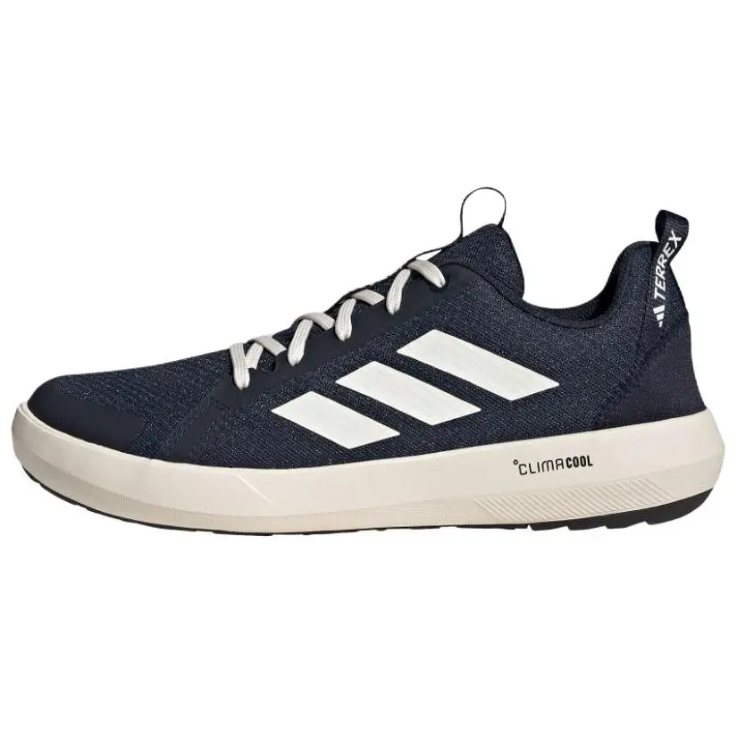 Adidas Terrex Boat Slip Resistant Abrasion Resistant Low top Hiking Shoes Unisex Dark Blue
