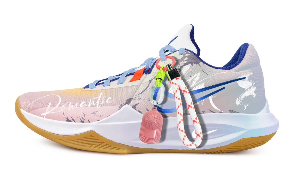 Nike Precision 6 Light Beauty Contouring Fabric Slip Resistant Abrasion Resistant Low top Basketball Shoes Men's Pink