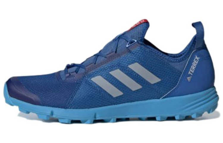 Adidas Terrex Speed Fabric Slip Resistant Abrasion Resistant Low top Hiking Shoes Men's Blue