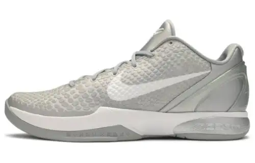 Nike Kobe 6 Metallic Silver Metallic Silver White