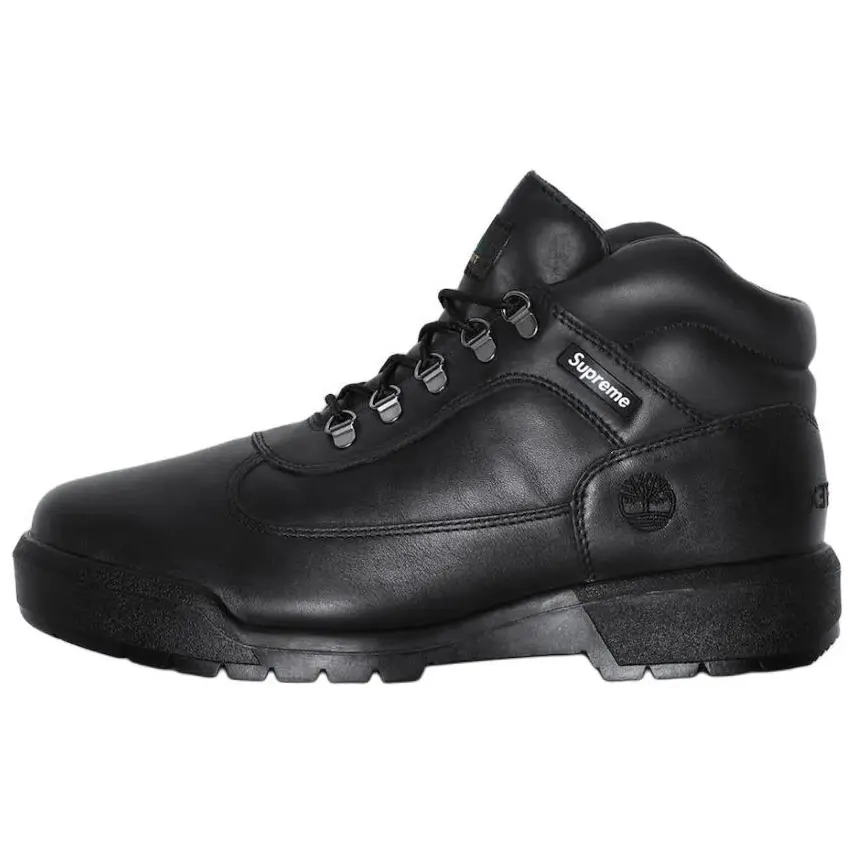 Supreme x Timberland Field Boots Ankle Boots Men's Black