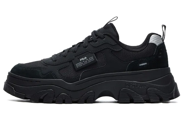 FILA Hike Low Chunky Sneakers Gs Black Women's