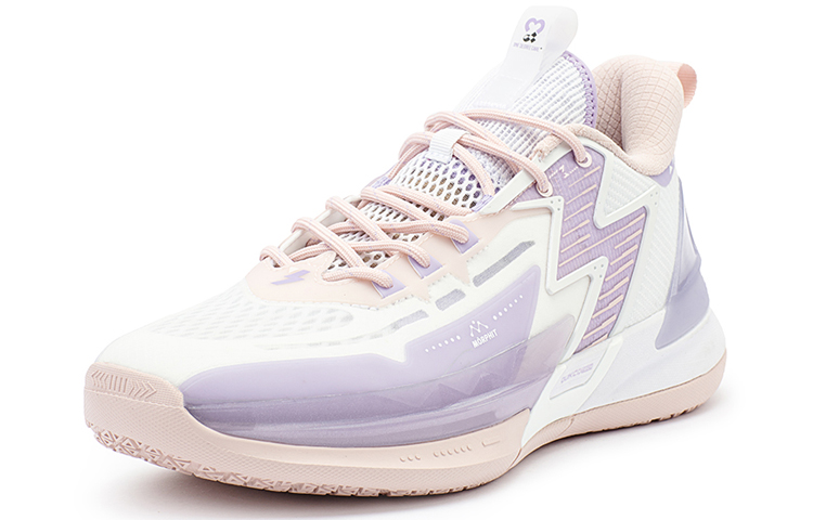 361° Big3 4.0 SWITCH Care Is Priceless Slip Resistant Abrasion Resistant Low top Basketball Shoes Men’s White Purple