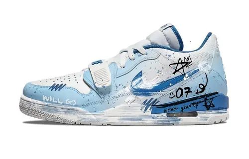 Jordan Legacy 312 Hand Drawn Graffiti Slip Resistant Abrasion Resistant Slip Resistant Abrasion Resistant Low top