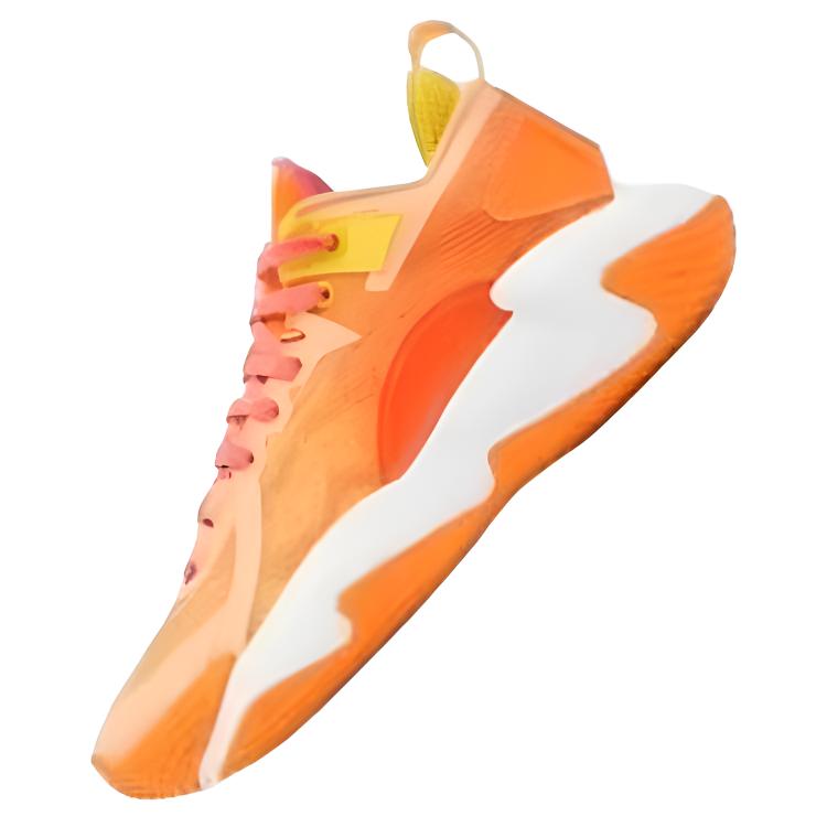 QIAODAN Broken Shadow 5 Elite Abrasion Resistant Breathable Support Low top Basketball Shoes Men’s Orange