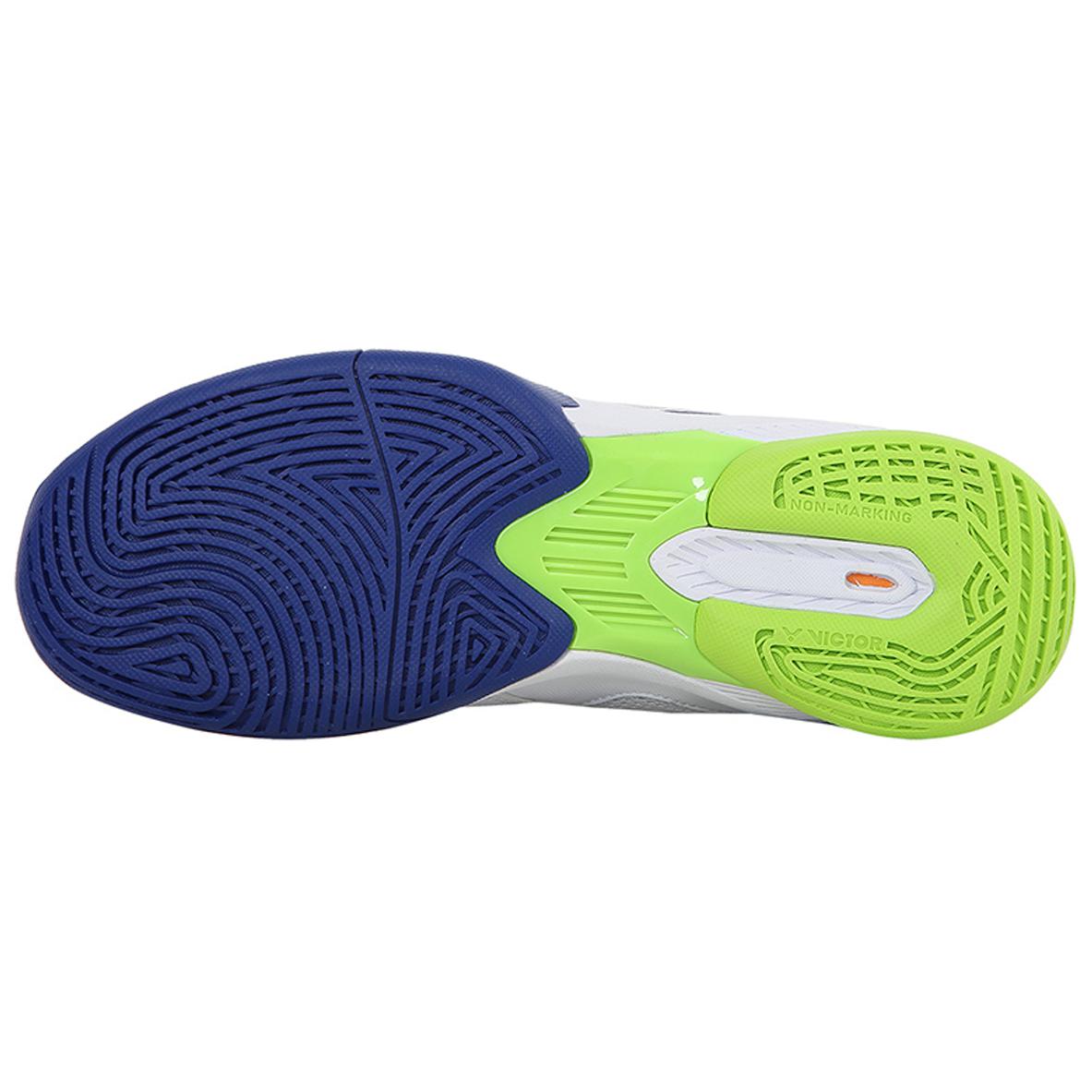 VICTOR Abrasion Resistant Breathable Low top Badminton Shoes Unisex White Blue