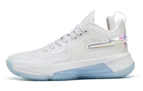 Peak Flash 4th Generation Extremely Wear-Resistant Mid-top Practical Basketball Shoes Women's White Power Edition