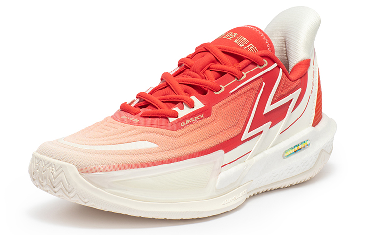 361° BIG3 4.0 Quick Pro Cushioning Slip Resistant Abrasion Resistant Low top Basketball Shoes Men’s Red