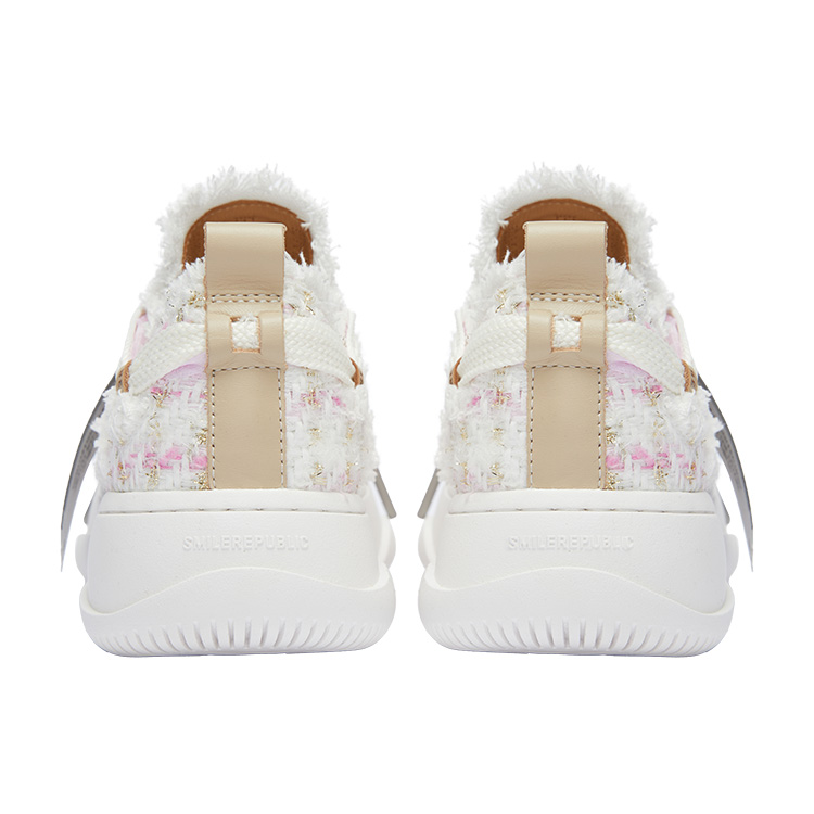 SMILEREPUBLIC Open Ended Smiling Collection PINK WHITE TWEED ' Encounter '