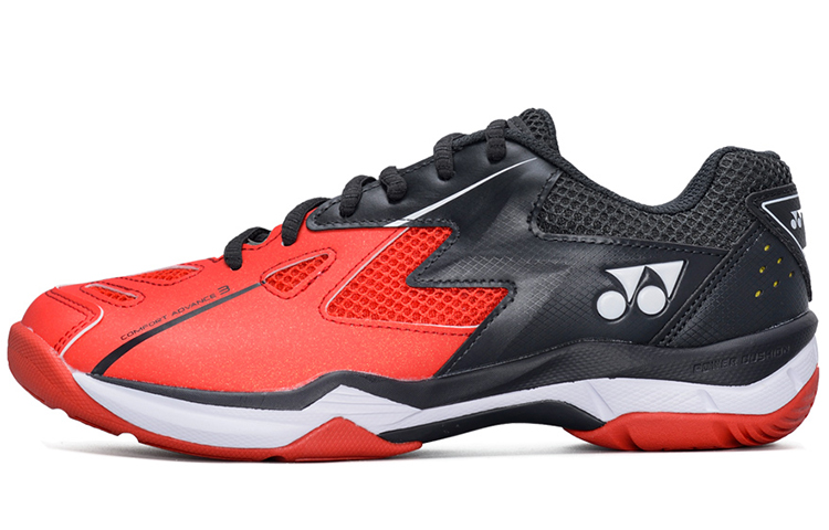 YONEX Badminton Shoes Unisex Low Top Red Black