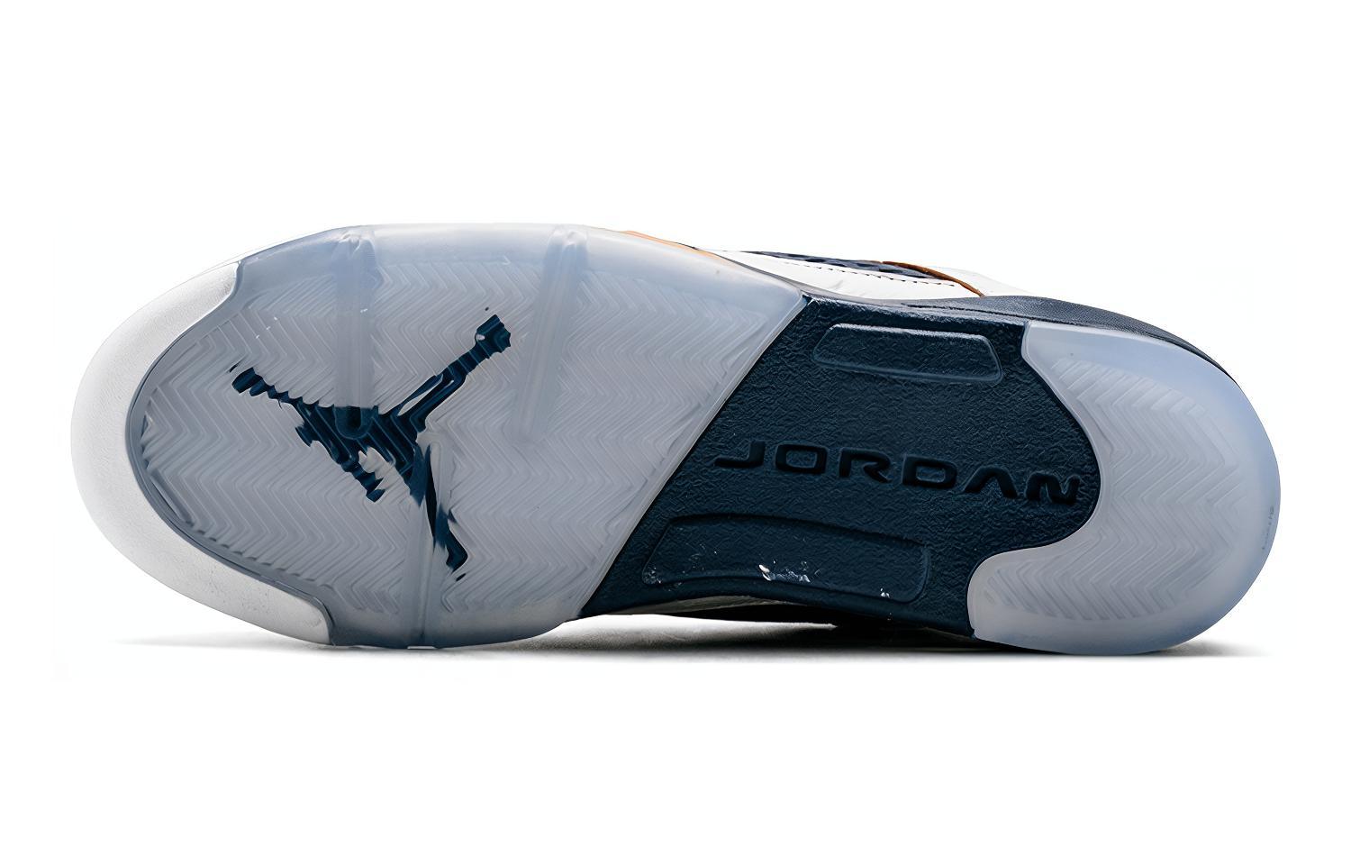 Женские кроссовки Jordan Air Jordan 5 Retro Low (темно-синие) — фото 5