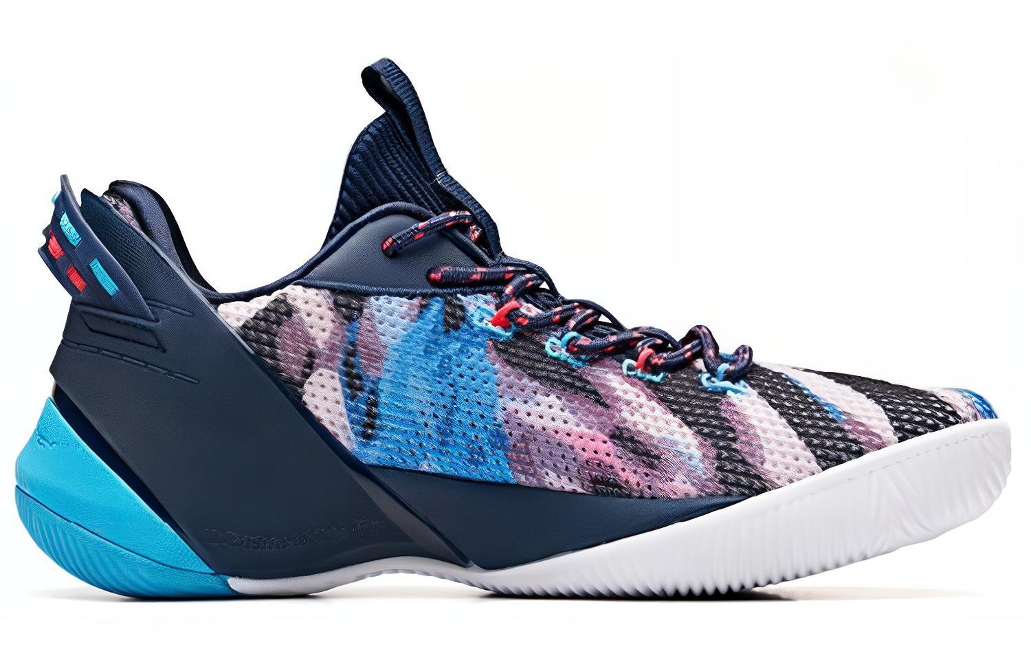 Anta ENDLESS FIRE 3.0 Slip Resistant Abrasion Resistant Low top Basketball Shoes Men’s Blue