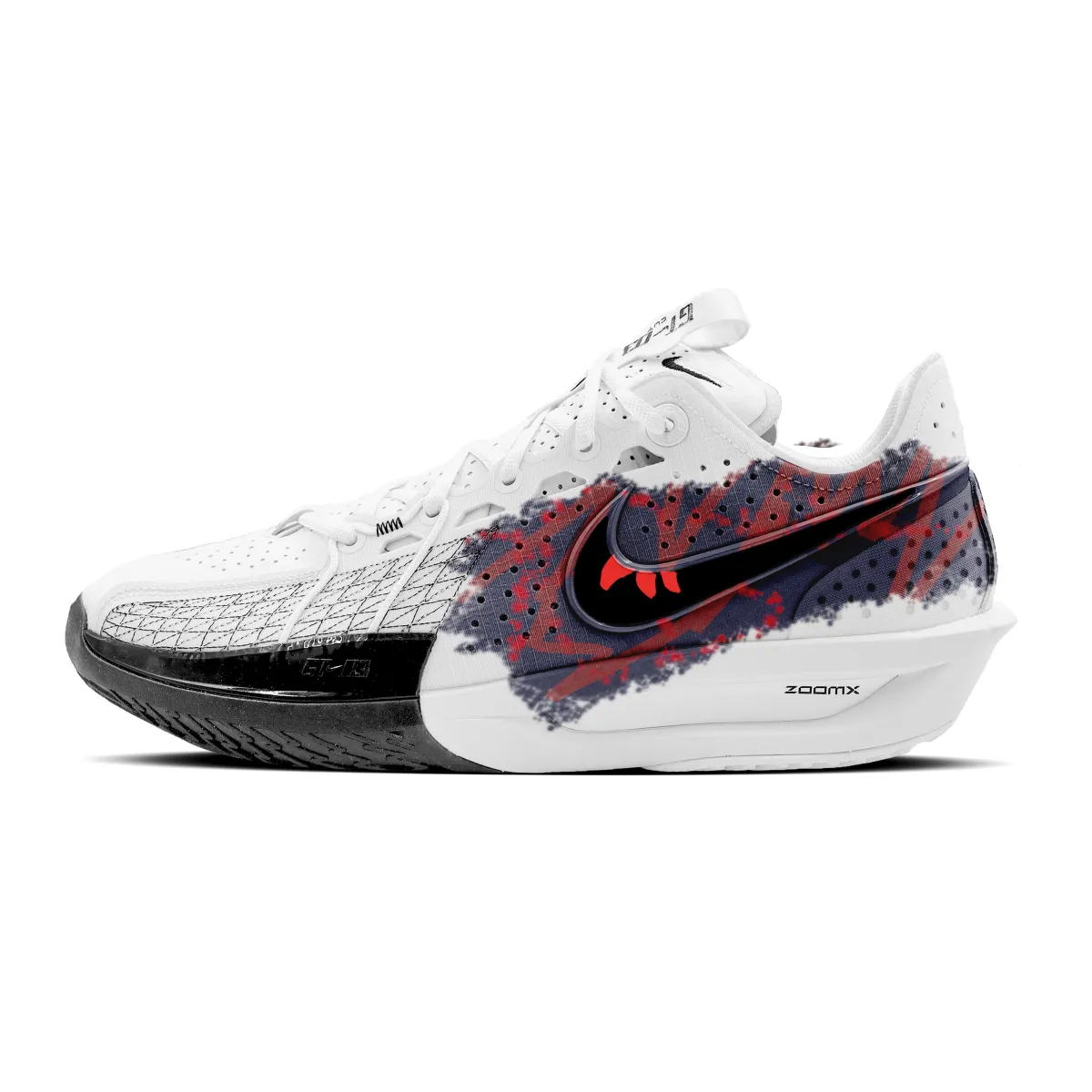 Nike G.T. Cut 3 Heart Abyss Dark Shadow Cushioning Abrasion Resistant Support Low top Basketball Shoes Unisex Black
