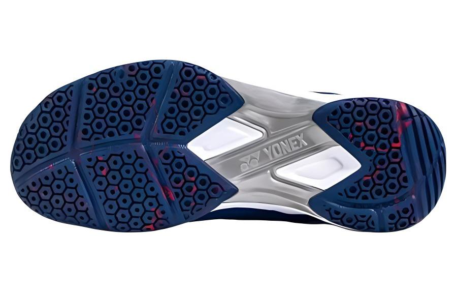 YONEX Power Cushion Slip Resistant Abrasion Resistant Low top Badminton Shoes Unisex Cyan Red