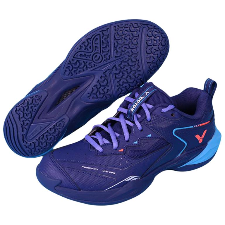 VICTOR 9200NTD Cushioning Slip Resistant Breathable Low top Badminton Shoes Unisex Medieval Blue