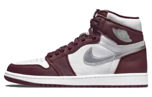 Jordan Air Jordan 1 Comfortable Slip Resistant Abrasion Resistant High top Vintage Basketball Shoes Unisex Red