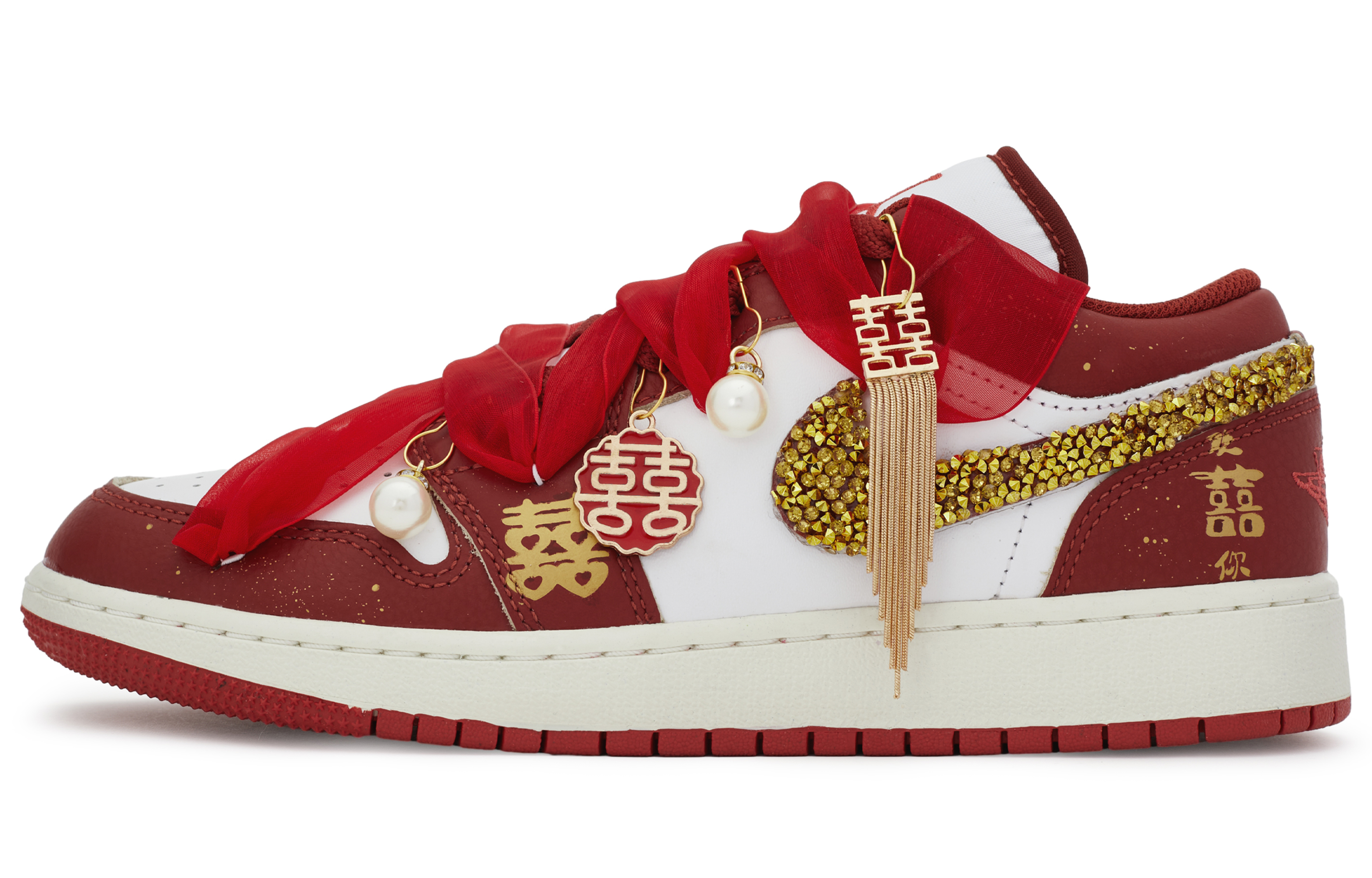 Jordan Air Jordan 1 811 Manufacturing, Double Happiness On Double Happiness Cushioning Slip Resistant