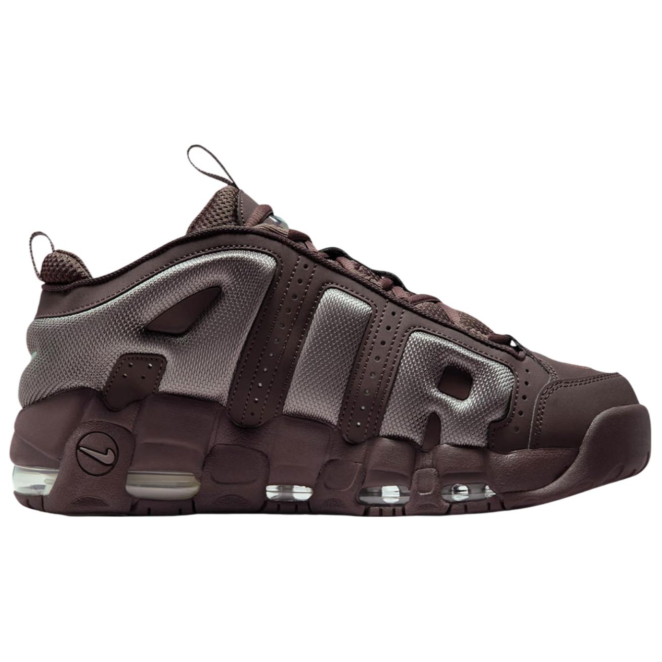 Nike Air More Uptempo Abrasion Resistant Slip Resistant Mid top Basketball Shoes Men’s Brown