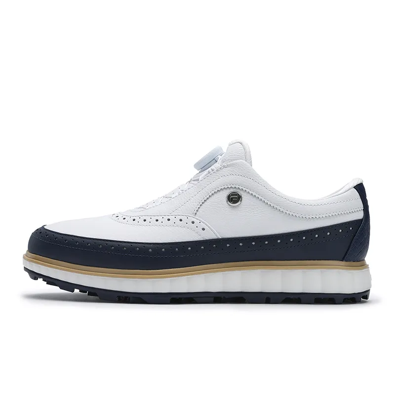 FILA NOBLE Cushioning, Wear Resistant Low top Training Shoes Men's FILA White, Celebration Blue