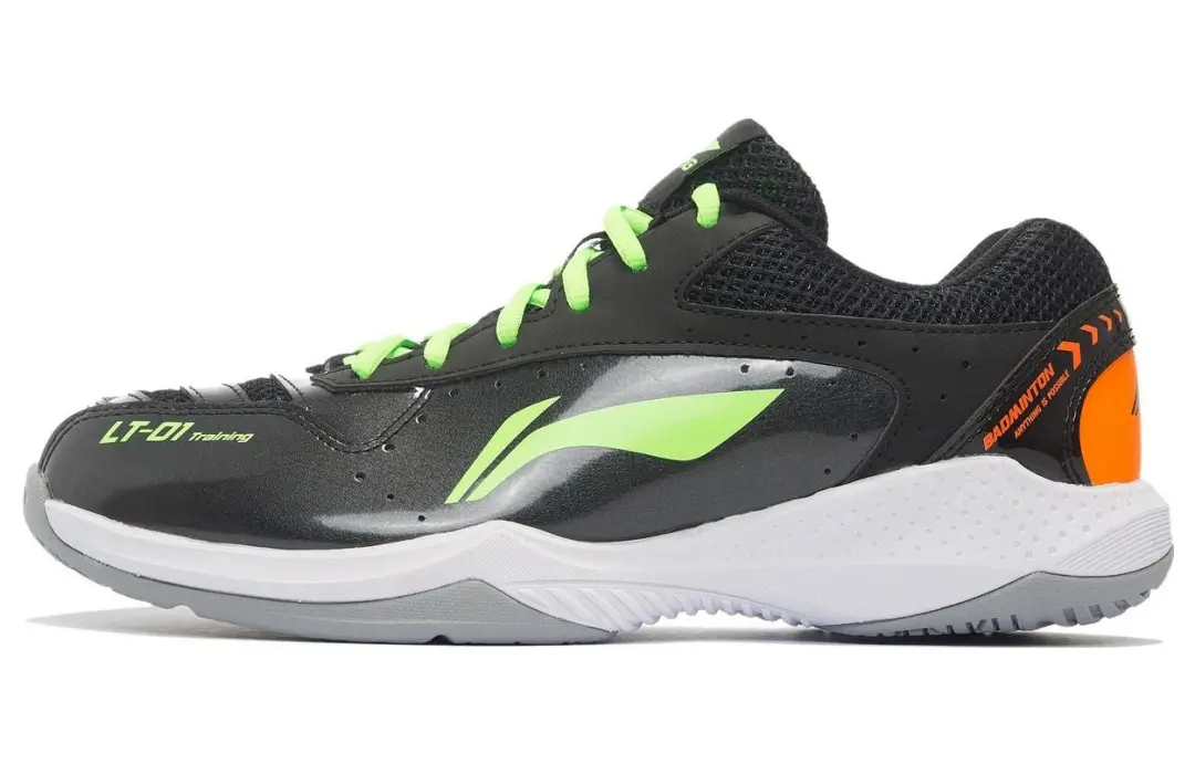 Li Ning Thunder Collection Training Slip Resistant, Abrasion Resistant, Breathable Low top Badminton Shoes Unisex Black