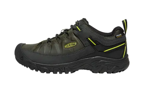 Keen Targhee 3 Wp Slip Resistant Low top Mountaineering Hiking Shoes Outdoor Shoes Men's Black, Jasper